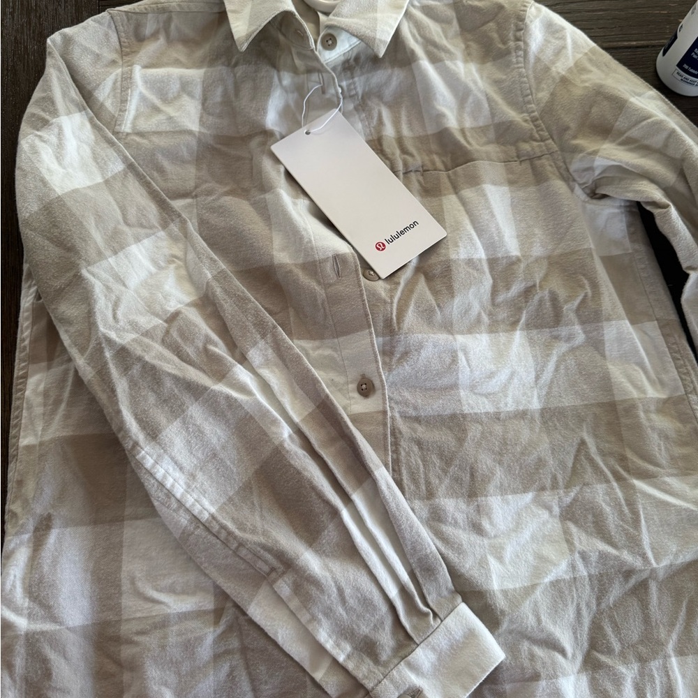 Lululemon full day ahead shirt *flannel*